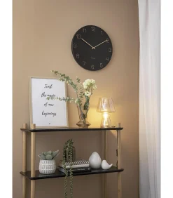 Wandklok Charm - Gegraveerde cijfers Zwart - Ø40cm Klokken