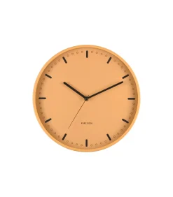 Karlsson Wandklok Cool Retro - Geel - 30x30x30cm