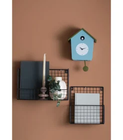 Karlsson Wandklok Cuckoo Light - Mistigblauw - 23x10.5x26.4cm