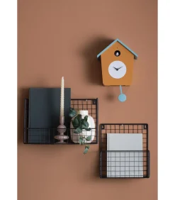 Karlsson Wandklok Cuckoo Light - Okergeel - 23x10.5x26.4cm