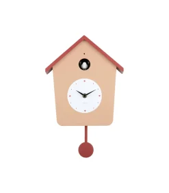 Sale Wandklok Cuckoo Light - Zachtbruin - 23x10.5x26.4cm Klokken