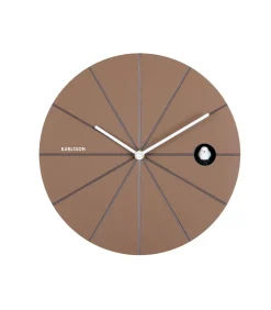 Karlsson Wandklok Destacado Cuckoo - Bruin - 28x28x28cm