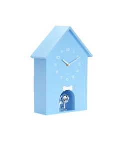 Karlsson Wandklok Dog House - Blauw - 24.9x9x27cm