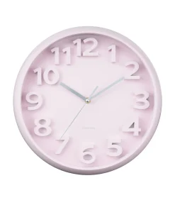 Discount Wandklok Elevated Classic Numbers - Zachtroze - 5x33.5x33.5cm Klokken