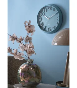 Sale Wandklok Elevated Classic Numbers - Mistig blauw - 5x33.5x33.5cm Klokken