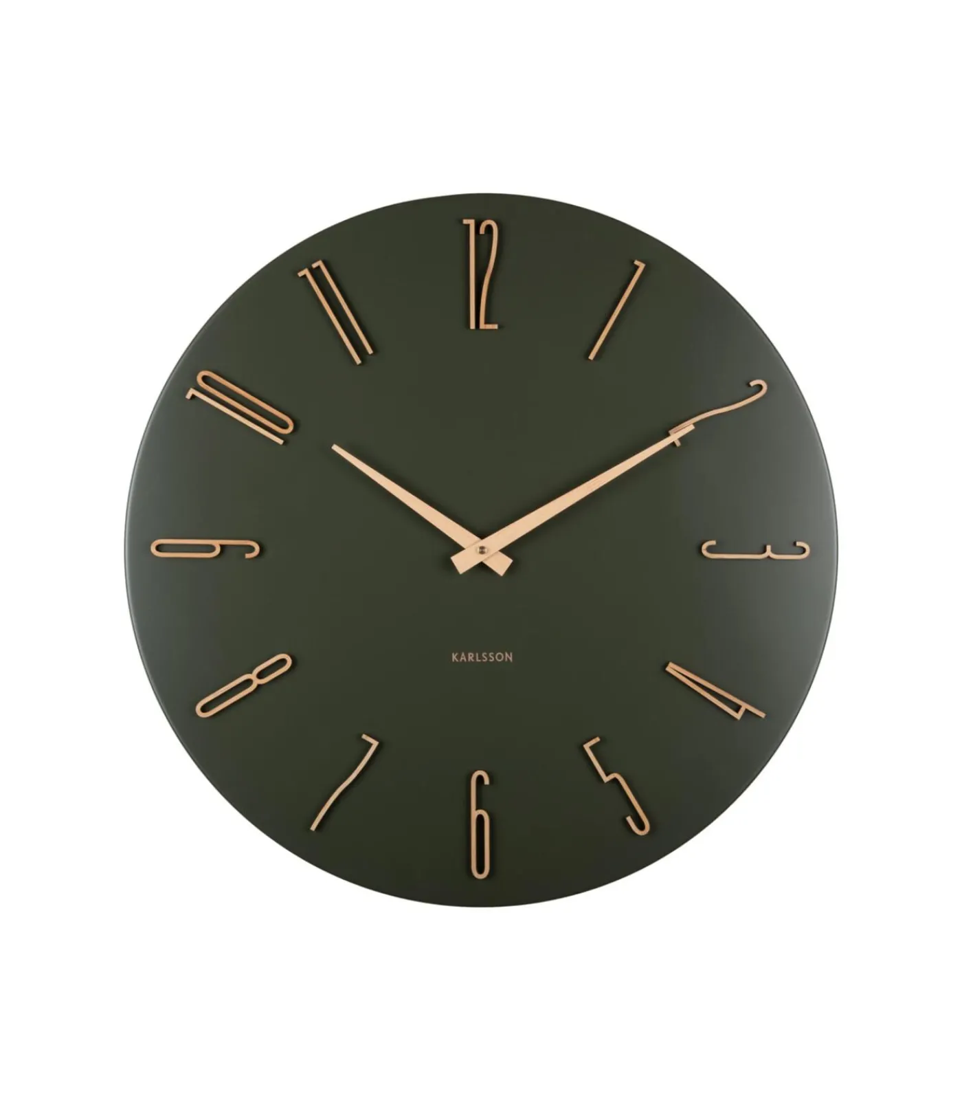 Online Wandklok Esmerado Large - Groen - 60x60x60cm Klokken