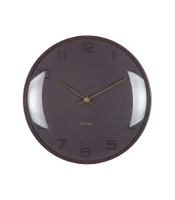 Karlsson Wandklok Fuerte Dome - Bruin - 30.5x30.5x30.5cm