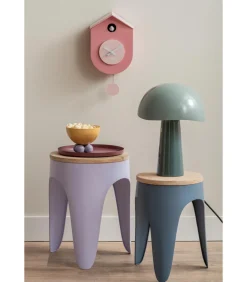 Wandklok Grato Cuckoo - Lichtroze - 9.2x17.5x33.2cm Klokken