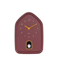 Outlet Wandklok Modern Doggy - Rood - 29.1x20x29.1cm Klokken