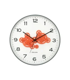 Hot Wandklok Open Gear - Grijs - 40.8x40.8x40.8cm Klokken