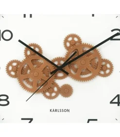 Clearance Wandklok Open Gear - Groen - 40.8x40.8x40.8cm Klokken