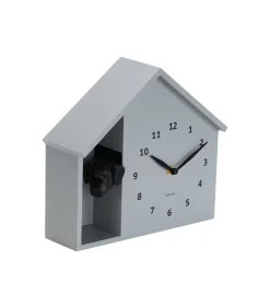 Sale Wandklok Peeking Doggy - Grijs - 24.9x24.9x27cm Klokken