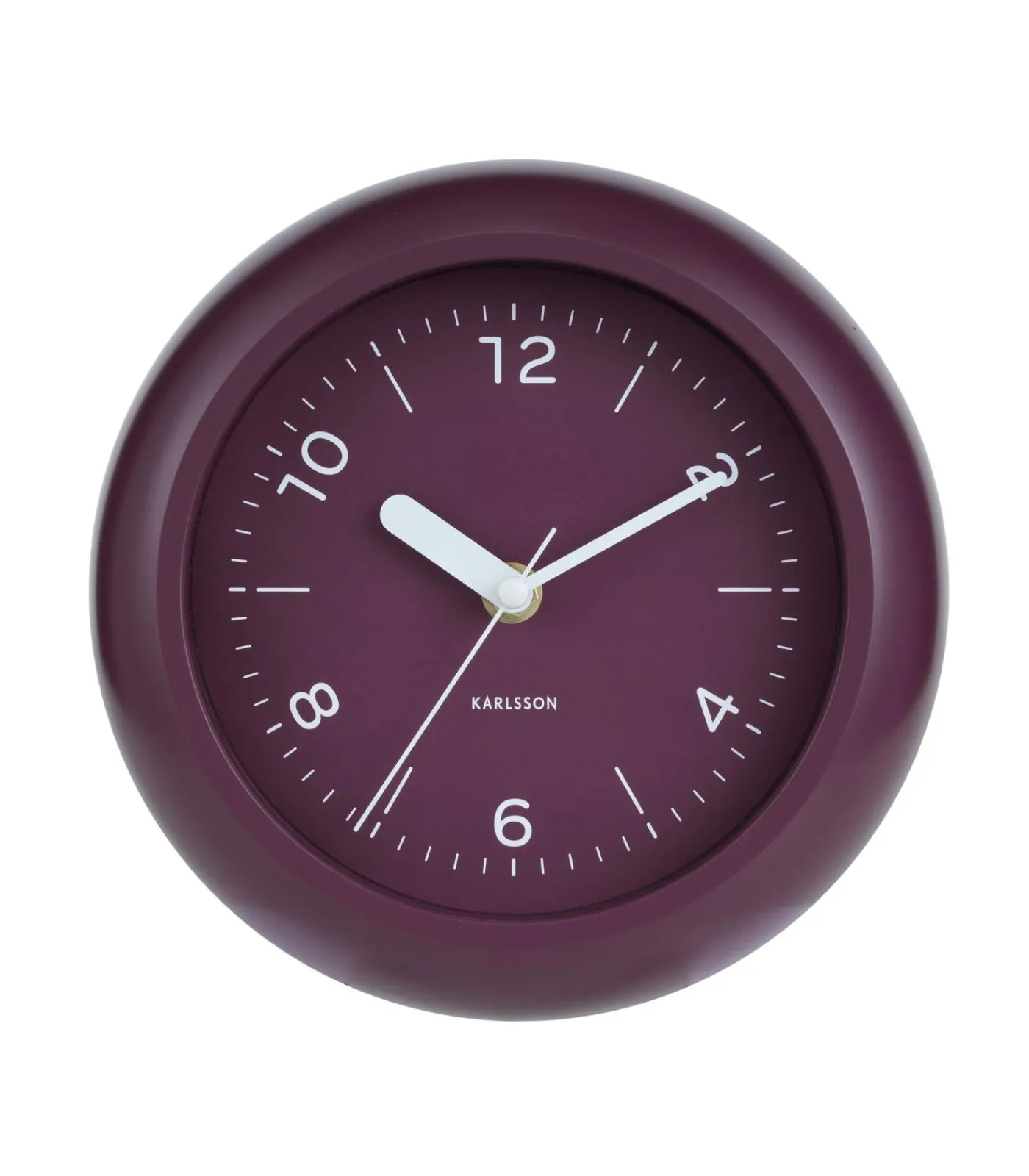 Karlsson Wandklok Slope - Dark mauve - Ø20cm