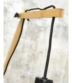 New Wandlamp Andes - Bamboe/Blauw - 95x47x55cm Muurverlichting