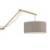 Best Wandlamp Andes - Bamboe/Taupe - 95x47x55cm Muurverlichting