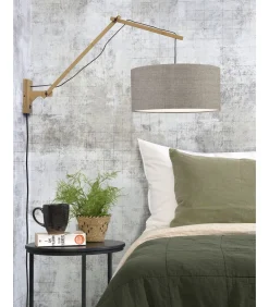 Best Wandlamp Andes - Bamboe/Taupe - 95x47x55cm Muurverlichting
