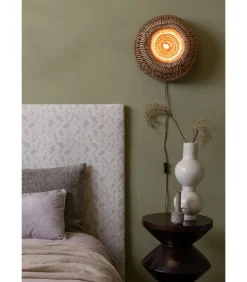 GOOD &MOJO Wandlamp Barbados - Naturel - Ø35cm
