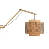 GOOD &MOJO Wandlamp Bhutan - Bamboe/Zwart - 90x40x55cm