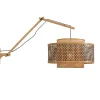 GOOD &MOJO Wandlamp Bhutan - Bamboe/Zwart - 95x50x55cm