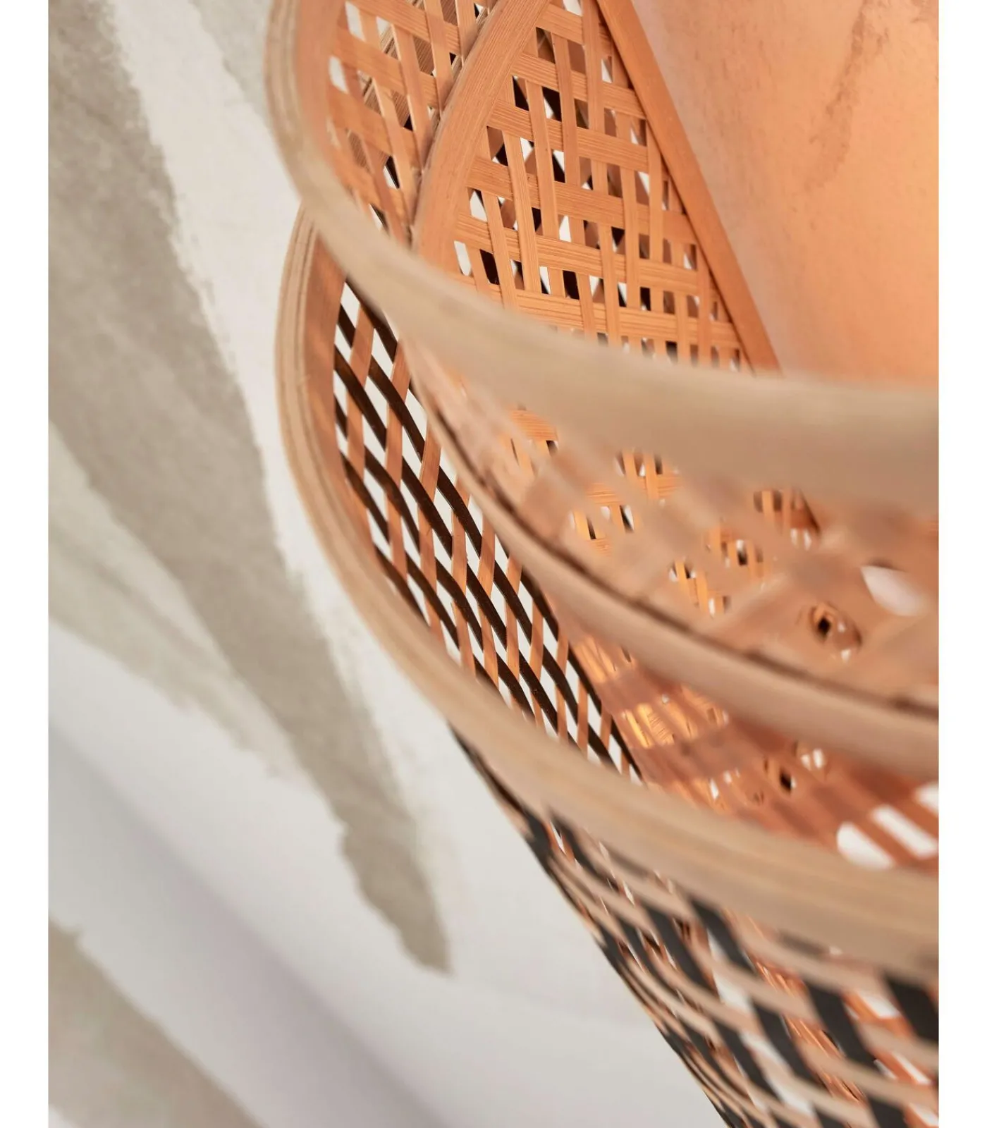 GOOD &MOJO Wandlamp Bhutan - Bamboe/Zwart - 32x16x27cm