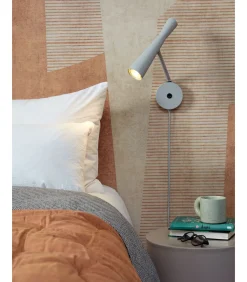 Clearance Wandlamp Bordeaux - Grijs - 10.5x26x34.5cm Muurverlichting