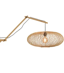 GOOD &MOJO Wandlamp Cango - Bamboe - 105x60x60cm