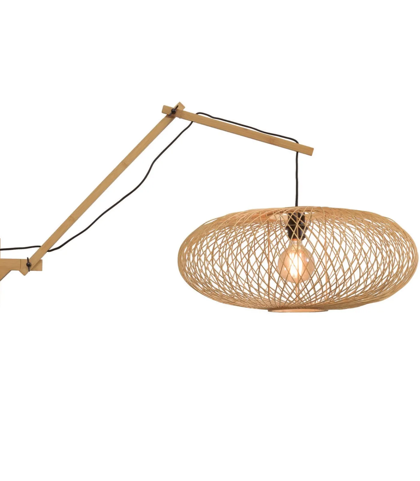 GOOD &MOJO Wandlamp Cango - Bamboe - 105x60x60cm