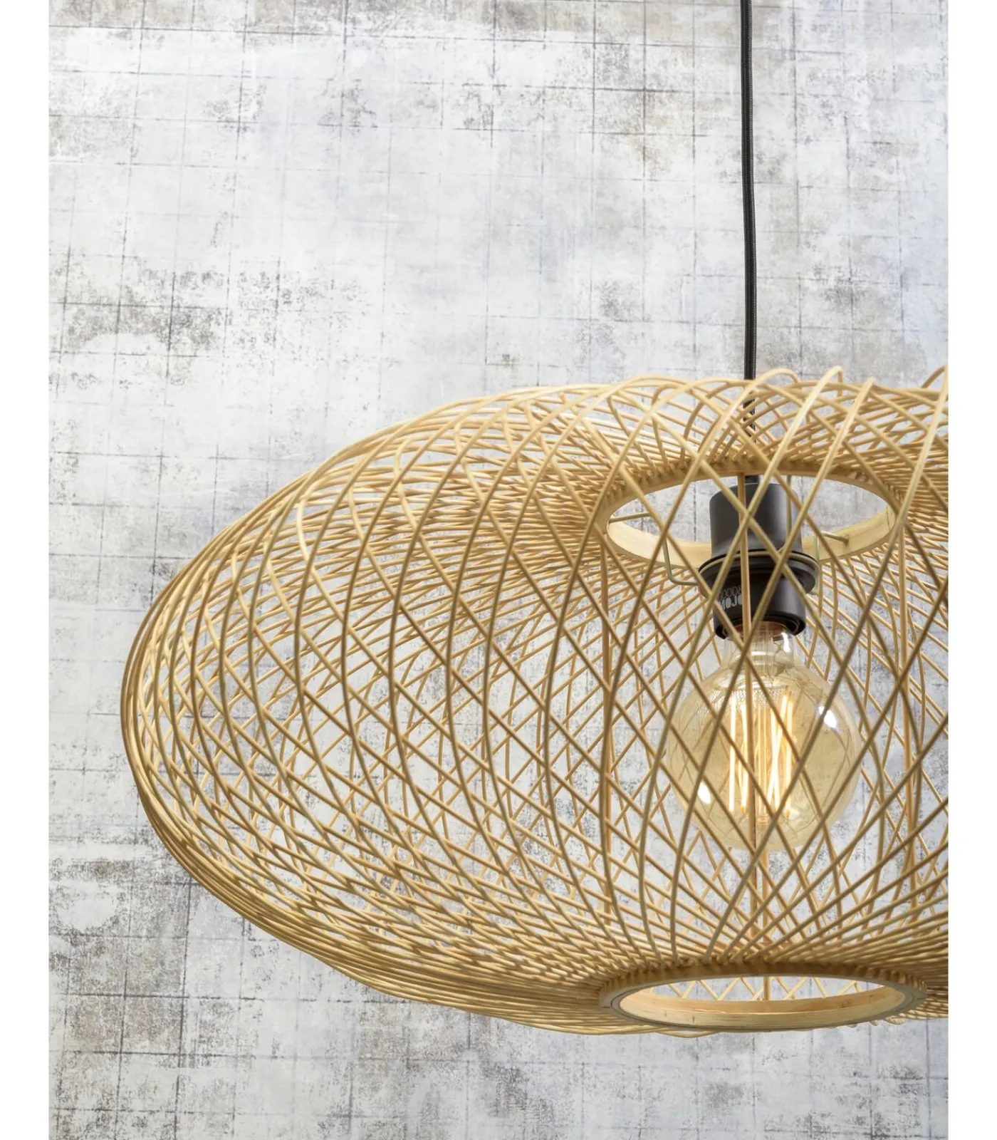 GOOD &MOJO Wandlamp Cango - Bamboe - 105x60x60cm