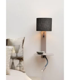 Outlet Wandlamp Florence - Bruin - 24x24x52cm Muurverlichting