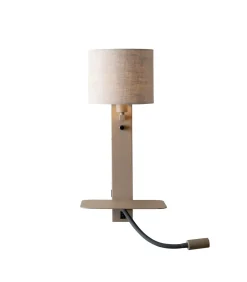 It's about RoMi Wandlamp Florence - Bruin - 24x24x52cm