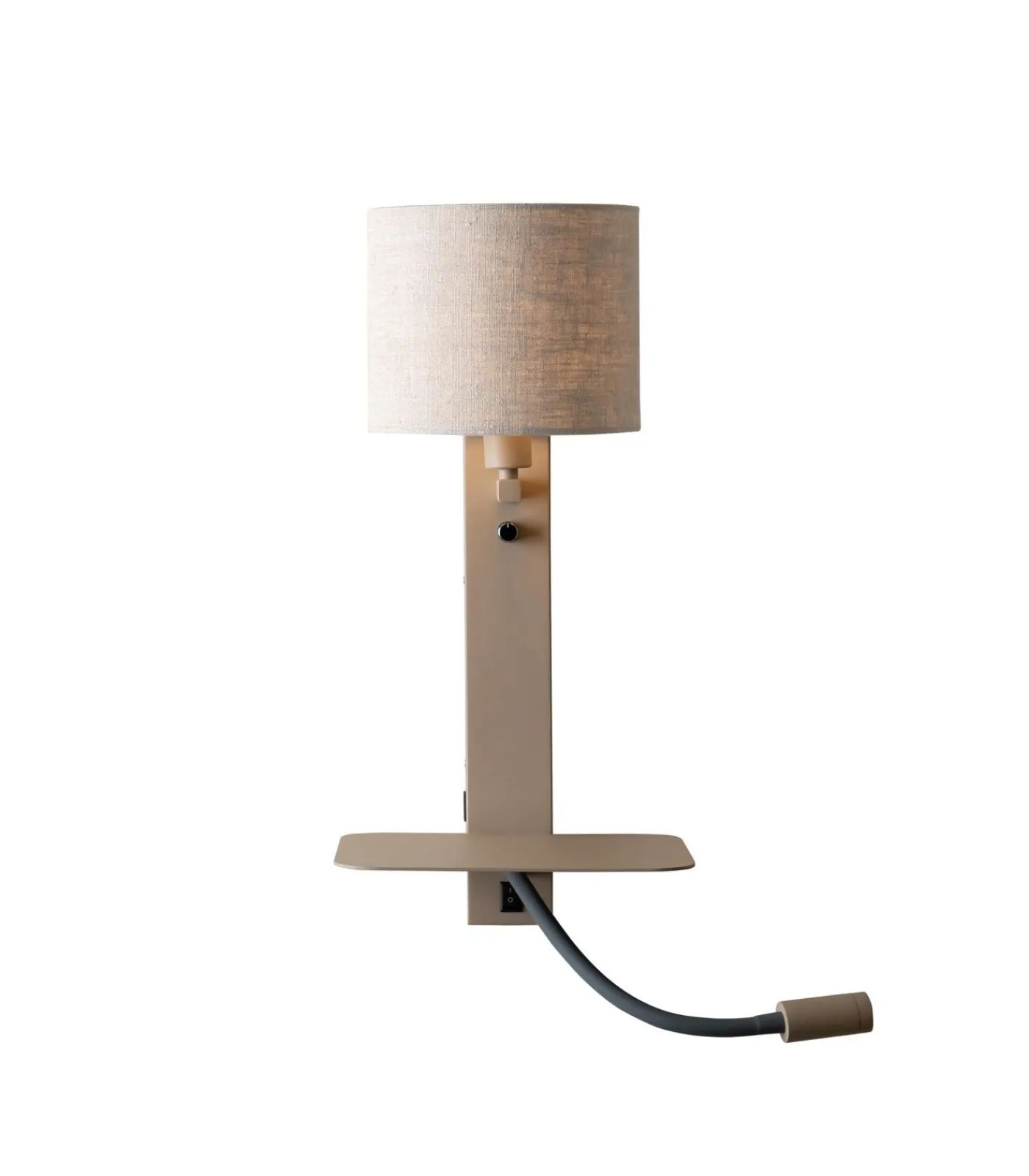 It's about RoMi Wandlamp Florence - Bruin - 24x24x52cm