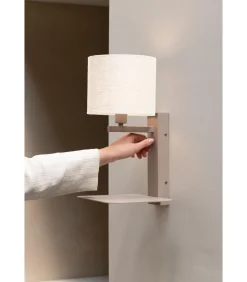 It's about RoMi Wandlamp Florence - Bruin - 24x24x42cm