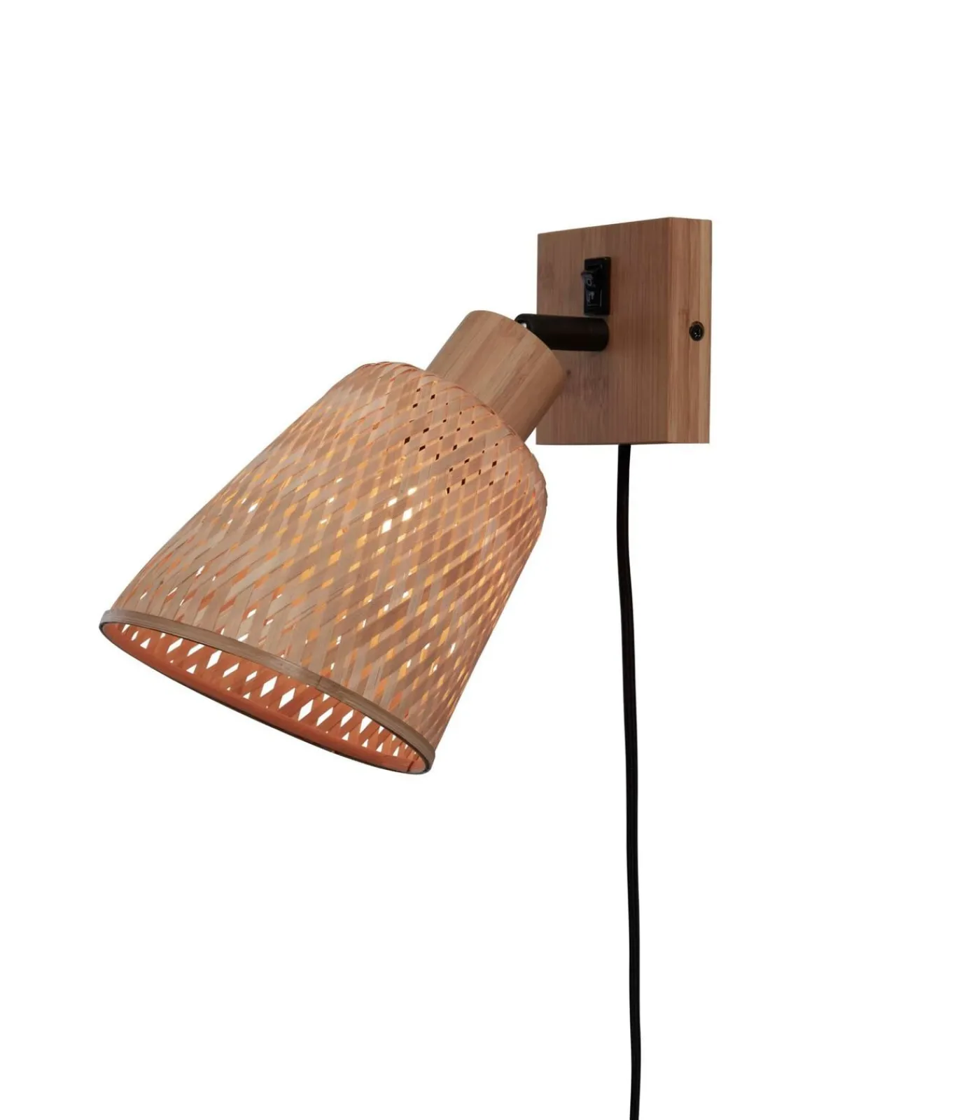 New Wandlamp Java - Bamboe - Ø15cm Muurverlichting