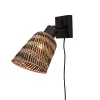 GOOD &MOJO Wandlamp Java - Bamboe Zwart/Naturel - Ø15cm