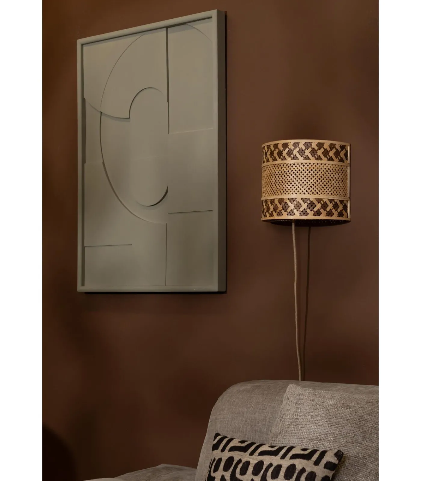 GOOD &MOJO Wandlamp Langkawi - Naturel - Ø32cm