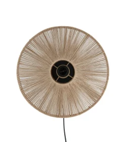 Sale Wandlamp Lyra - Bruin - Ø43cm Muurverlichting