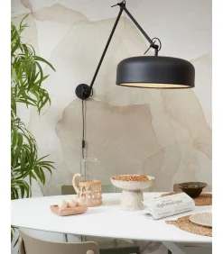 It's about RoMi Wandlamp Marseille - Zwart - Ø48cm