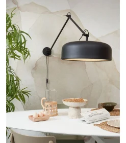 It's about RoMi Wandlamp Marseille - Zwart - Ø48cm