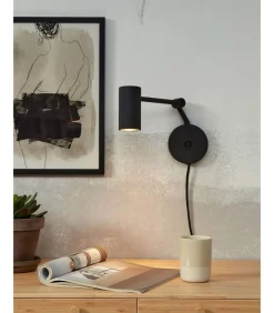 It's about RoMi Wandlamp Montreux - Zwart - 10.5x21.5x18cm
