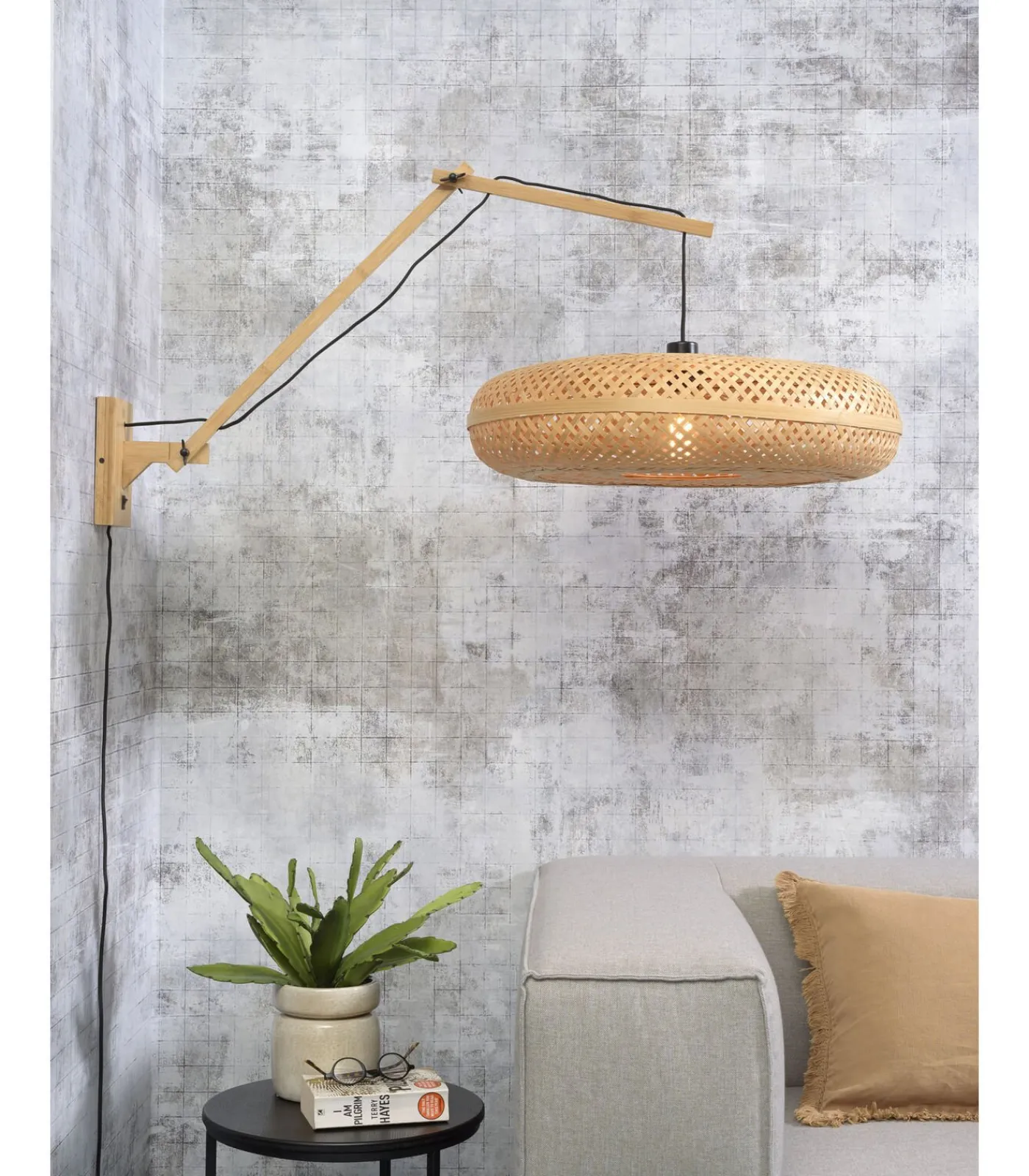 GOOD &MOJO Wandlamp Palawan - Bamboe - 100x40x70cm