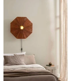 GOOD &MOJO Wandlamp Panama - Bruin - 65x7x65cm