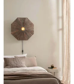 Clearance Wandlamp Panama - Donker grijs - 65x7x65cm Muurverlichting