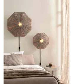 Sale Wandlamp Panama - Donker grijs - 45x7x45cm Muurverlichting