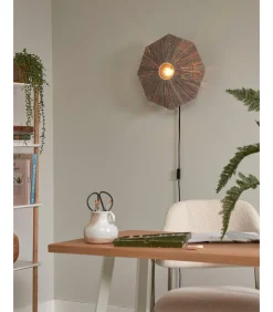 Sale Wandlamp Panama - Donker grijs - 45x7x45cm Muurverlichting