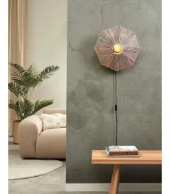 Sale Wandlamp Panama - Donker grijs - 45x7x45cm Muurverlichting