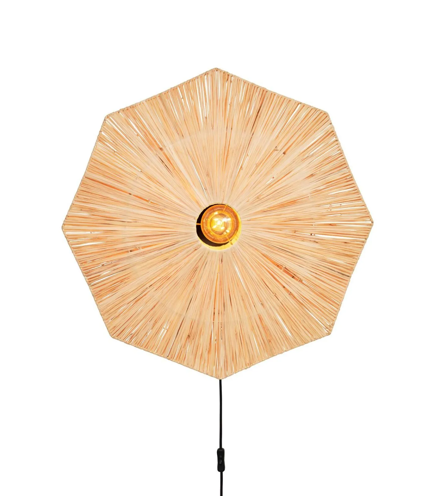 GOOD &MOJO Wandlamp Panama - Naturel - 65x7x65cm