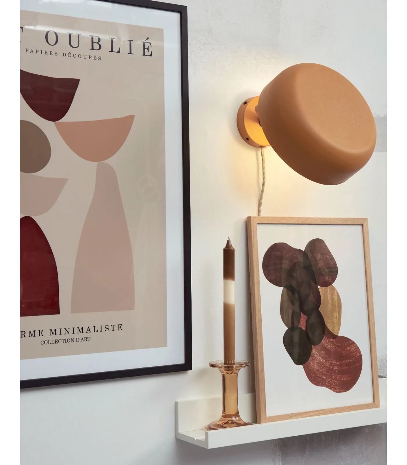 New Wandlamp Porto - Oranje - Ø25cm Muurverlichting