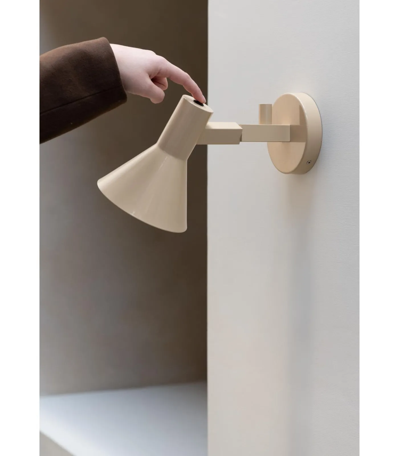 It's about RoMi Wandlamp Stavanger - Beige - 31x15x20cm