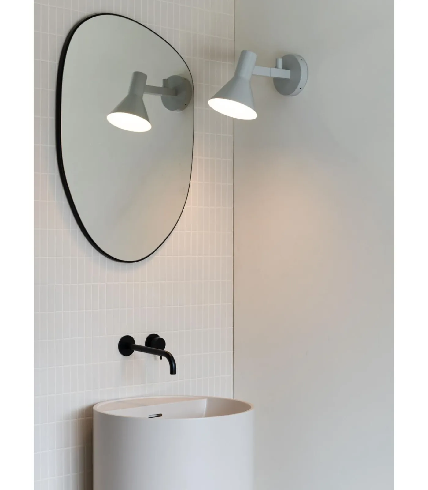 It's about RoMi Wandlamp Stavanger - Grijs - 31x15x20cm