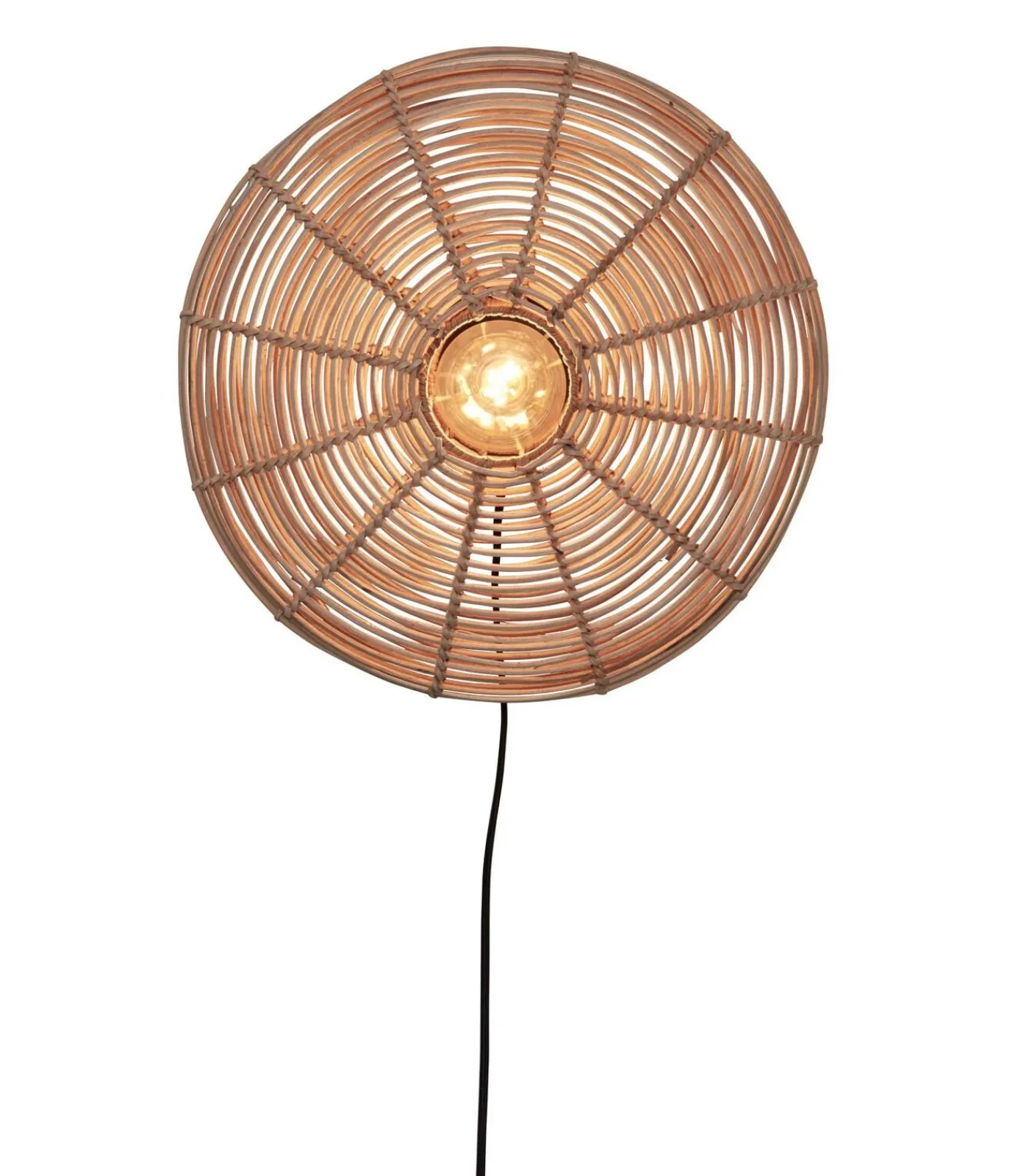 Outlet Wandlamp Tanami - Rotan - Ø40cm Muurverlichting